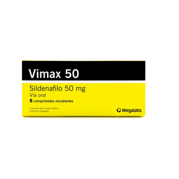VIMAX 50MG CO-RV CAJA X 6