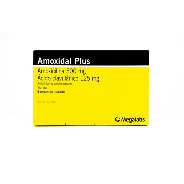AMOXIDAL PLUS 125MG CO-RV CAJA X 8
