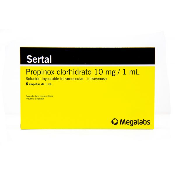 SERTAL 10MG/1ML ENDOV AMPOLLA X 6