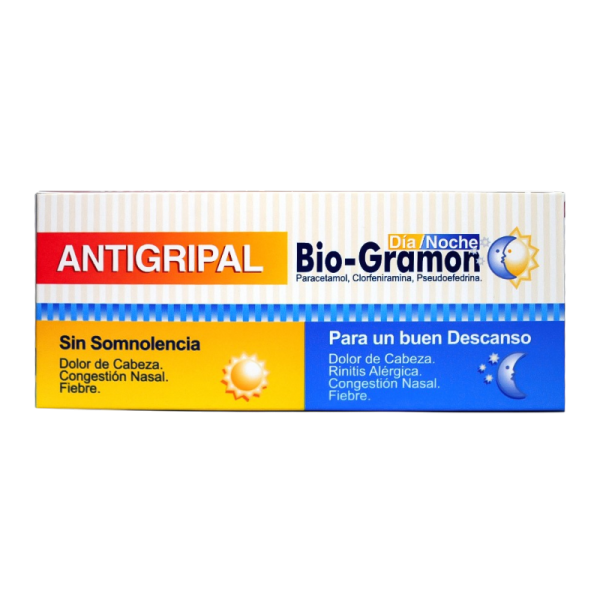 BIOGRAMON DIA/NOCHE 500MG COMP. BLISTER X 6