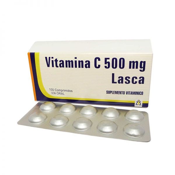 VITAMINA C 500 MG LASCA Tira x 10 Comp