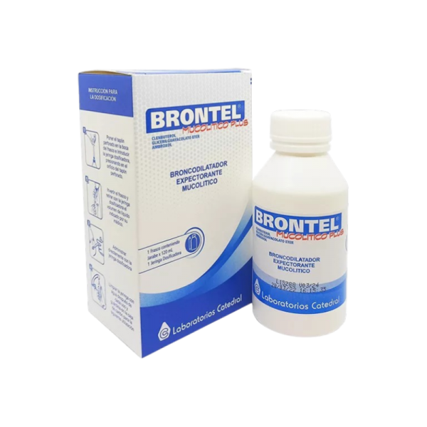 BRONTEL MUCOLITO PLUS 15MG JARAB FRASCO X 120ML