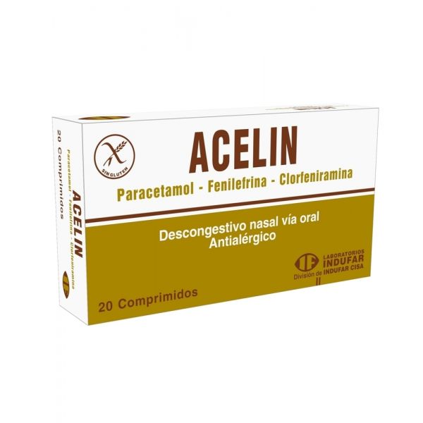 ACELIN 325MG/10MG COMP. CAJA X 20