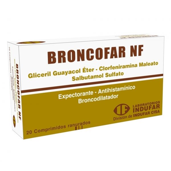 BRONCOFAR NF CO-RV BLISTER X 20