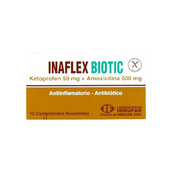INAFLEX BIOTIC 4MG CAPS CAJA X 12