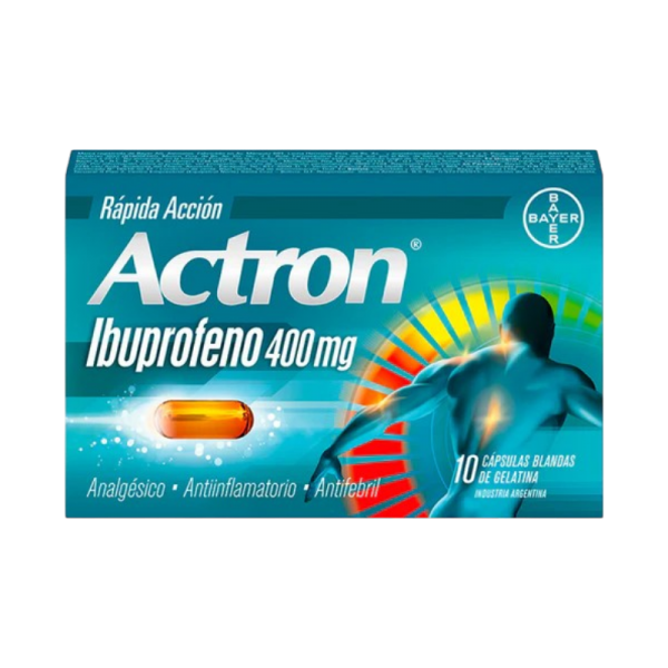 ACTRON 400 MG CAJA X 10 CAPSULAS BLANDAS