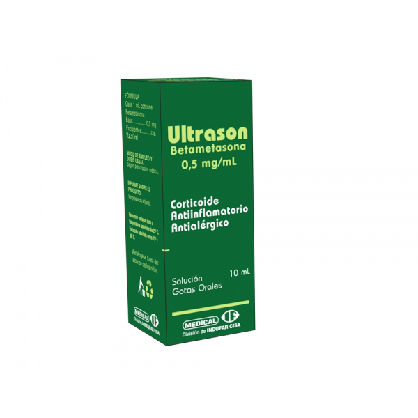 ULTRASON 0.5MG GT-OR FRASCO X 10ML