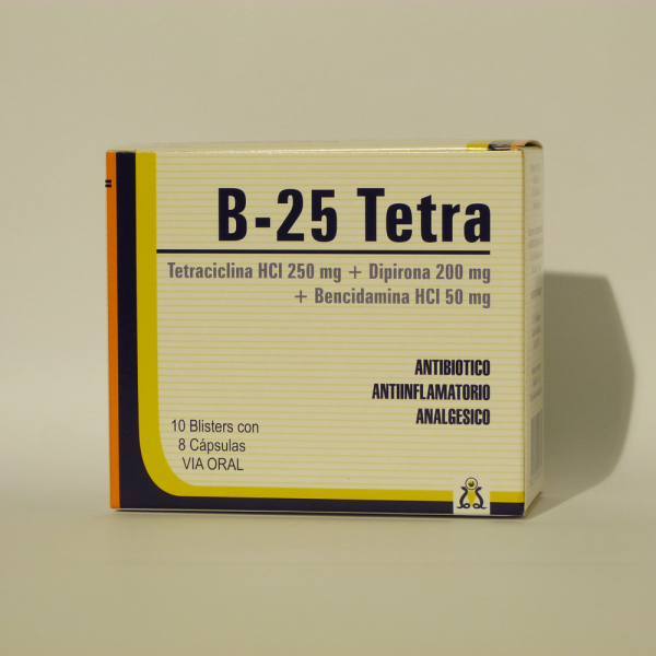 B-25 TETRA BLISTER X 8 CAPSULAS