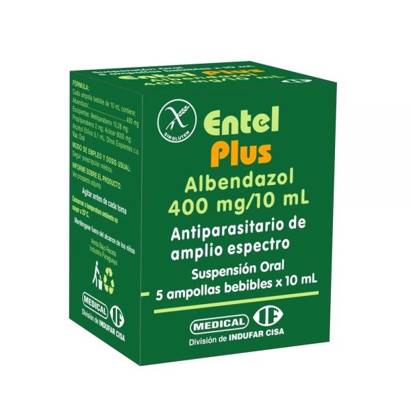 ENTEL PLUS 10ML AMP-B AMPOLLA X 5