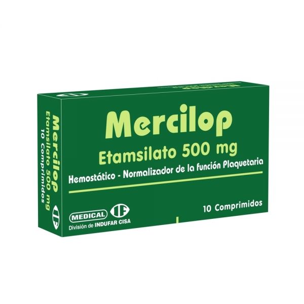 MERCILOP 500MG COMP. CAJA X 10