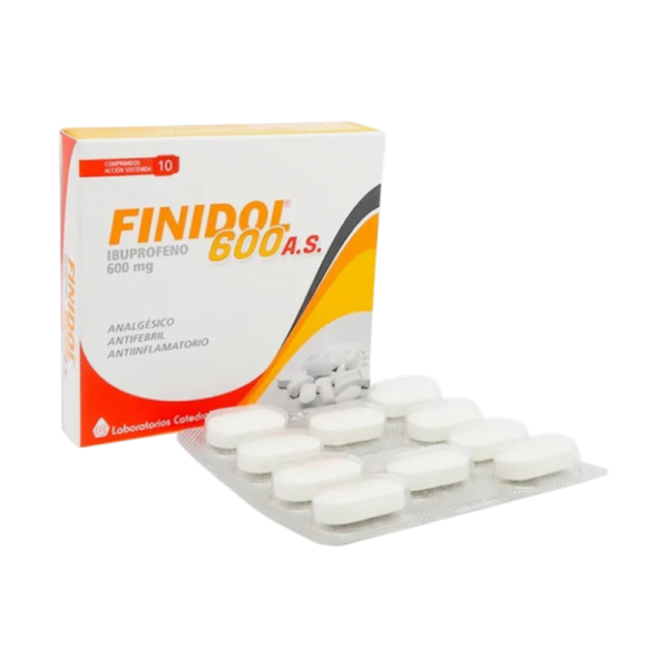 FINIDOL A.S 600MG COMP. CAJA X 10