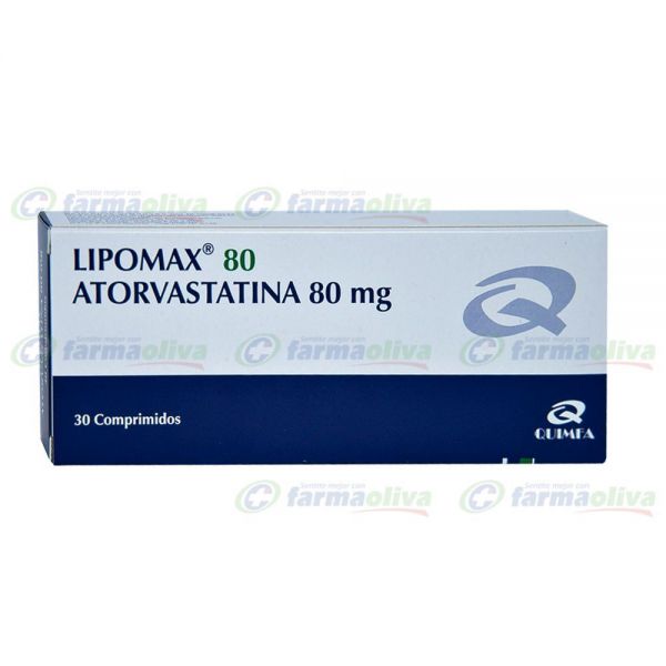 LIPOMAX 80MG CO-RAN CAJA X 30