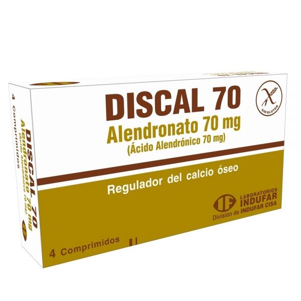 DISCAL 70MG TABL. CAJA X 4