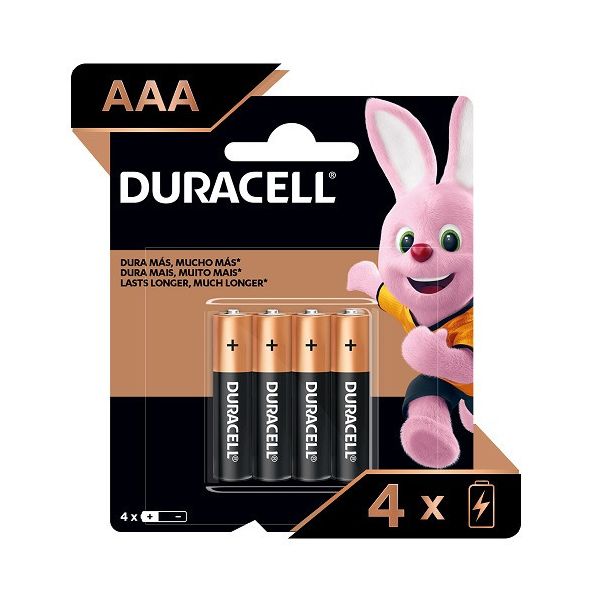 DURACEL PILAS 3A X 4 UNID. 2400 B 4