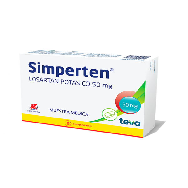 SIMPERTEN 50MG TABL. CAJA X 30
