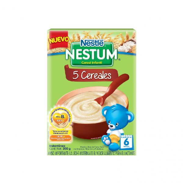 NESTUM 5 CEREALES A-SL CAJA X 200GR