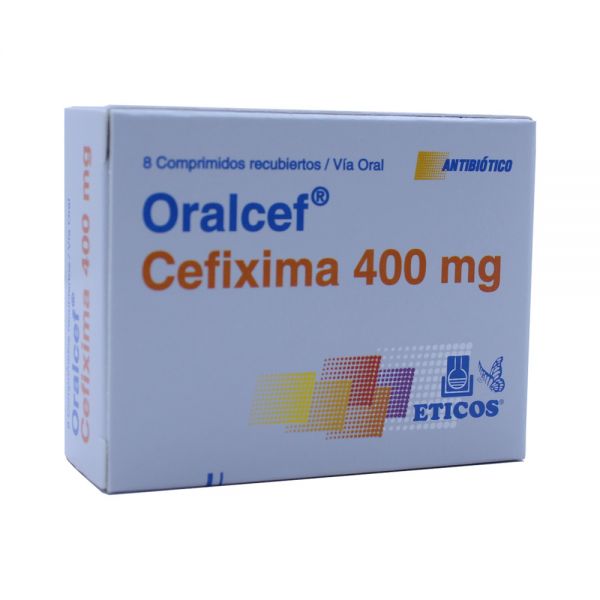 ORALCEF 400MG T-REC CAJA X 8