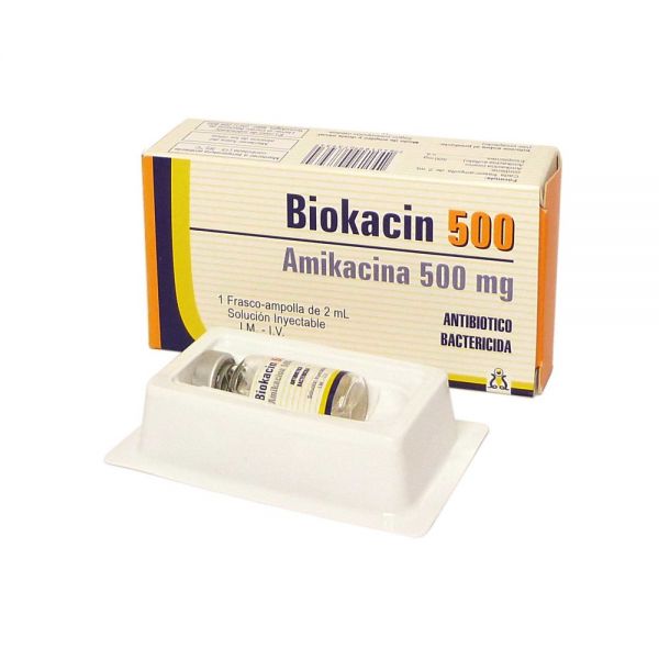 BIOKACIN 500MG ENDOV AMPOLLA X 2ML