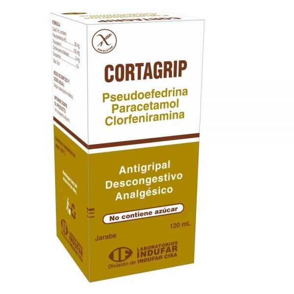 CORTAGRIP 2MG JARAB FRASCO X 120ML