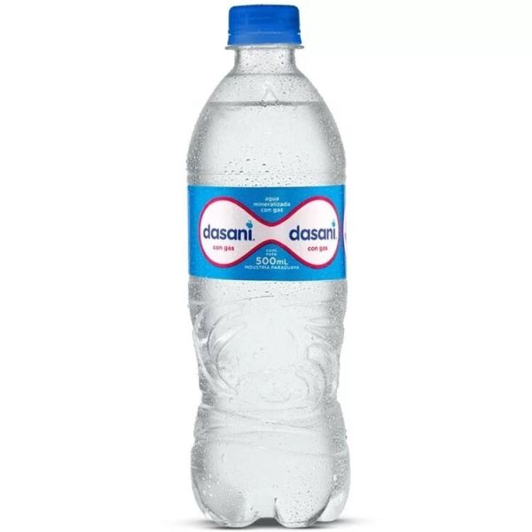 DASANI PLAIN CON GAS 500 ML.