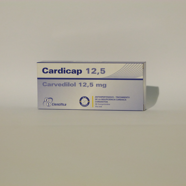 CARDICAP 12.5MG TABL. CAJA X 30
