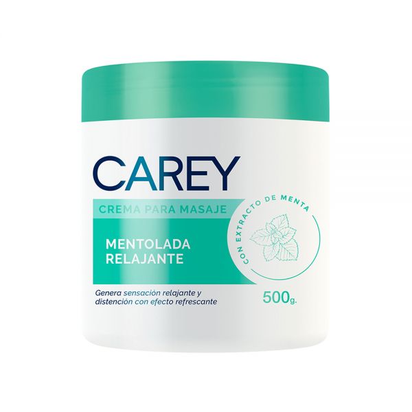 CAREY CREMA PARA MASAJES MENTOL 500 GR.