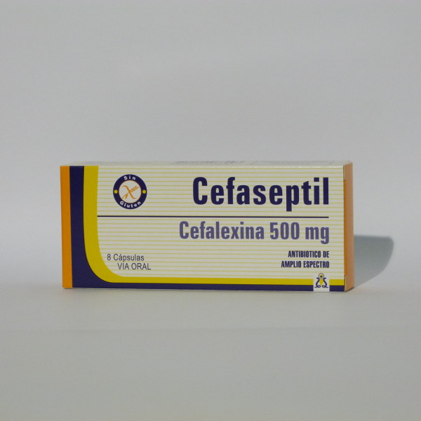 CEFASEPTIL 500MG CAPS CAJA X 8