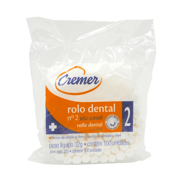 CREMER ROLLO DENTAL X 100 UNIDADES