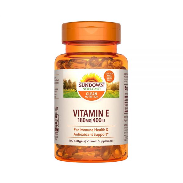 SUNDOWN VIT E400 ACID. FOLIC 400UI CAPS FRASCO X 100