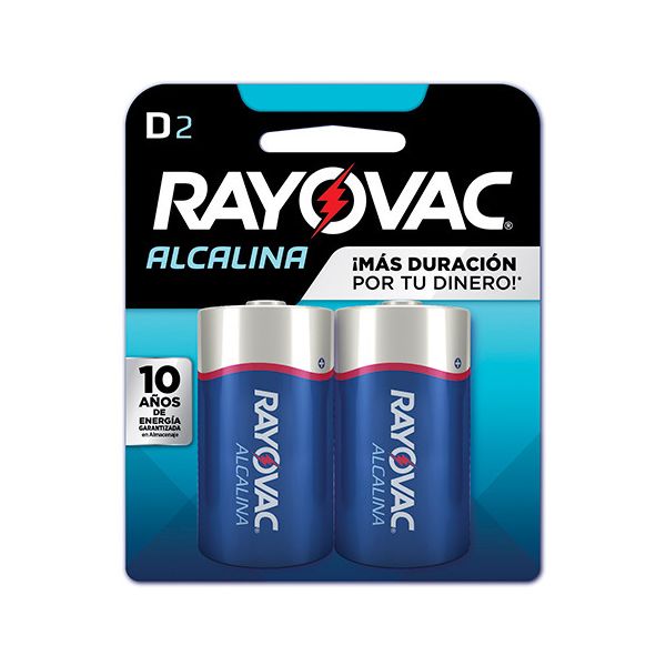 RAYOVAC PILA ALCALINA D2 X 2