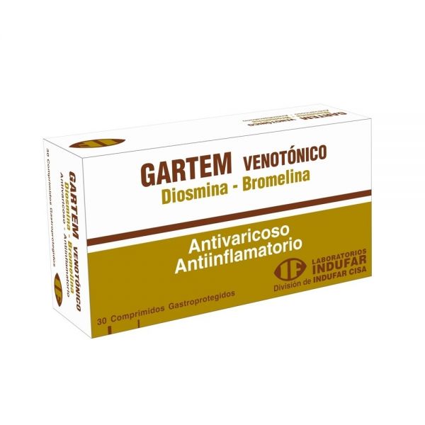 GARTEM VENOTONICO 2.5MG TABL. CAJA X 30
