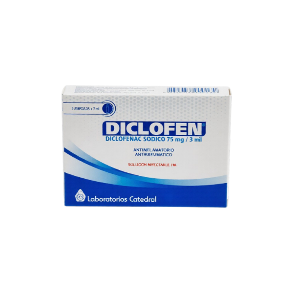 DICLOFEN 75MG (3) AMPOLLA X UNIDAD