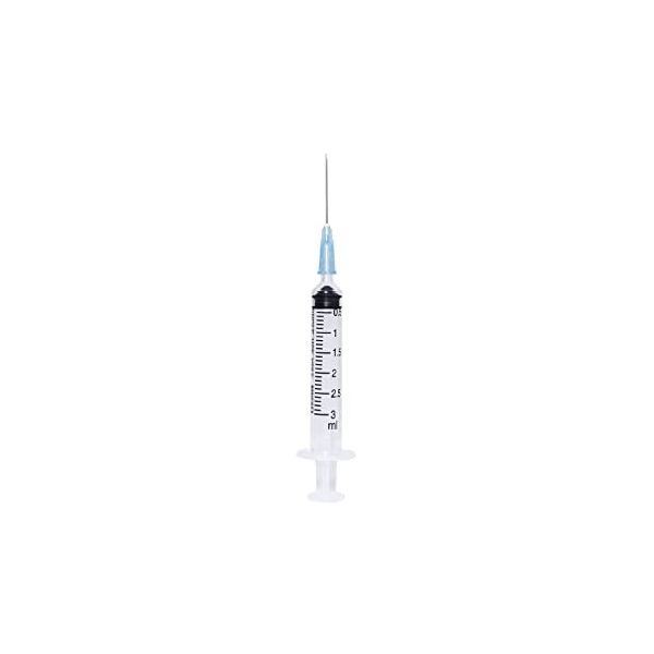 JERINGA 3ML/CC A,C 23G X 1 L. SLIP MIDORO