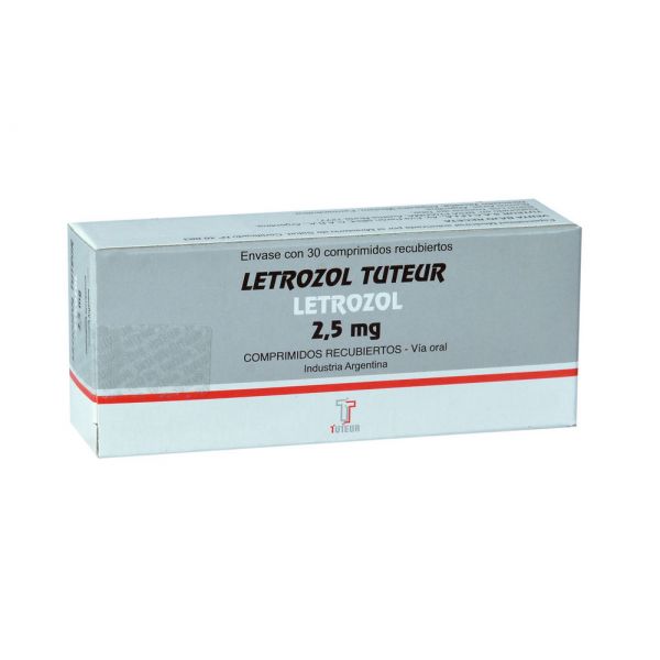 Letrozol 2,5 mg tuteur caja x 30 comprimidos.(Khairi)