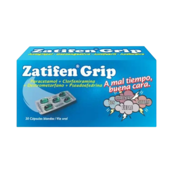 ZATIFEN GRIP 2.5 MG CAJA X 20 COMPRIMIDOS