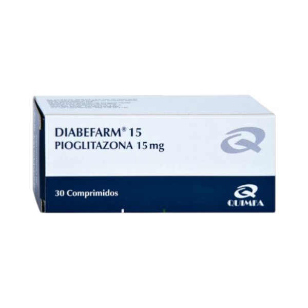 DIABEFARM 15 MG CAJA X 30 COMPRIMIDOS