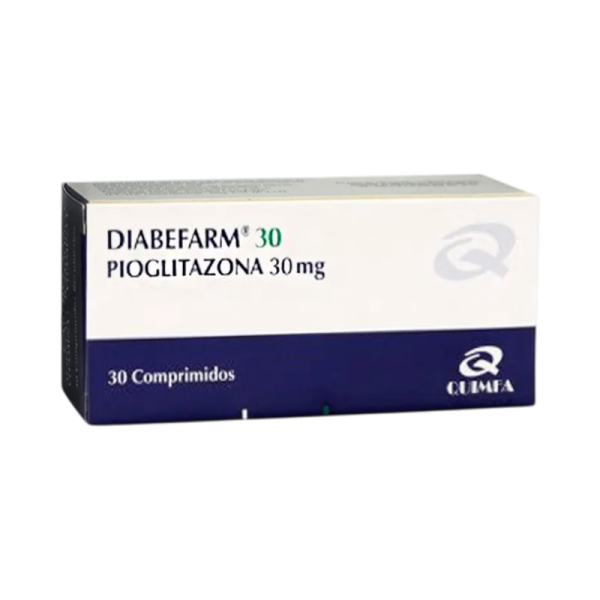 DIABEFARM 30 MG CAJA X 30 COMPRIMIDOS