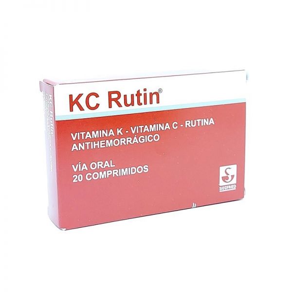 K-C RUTIN 2MG TABL. CAJA X 20