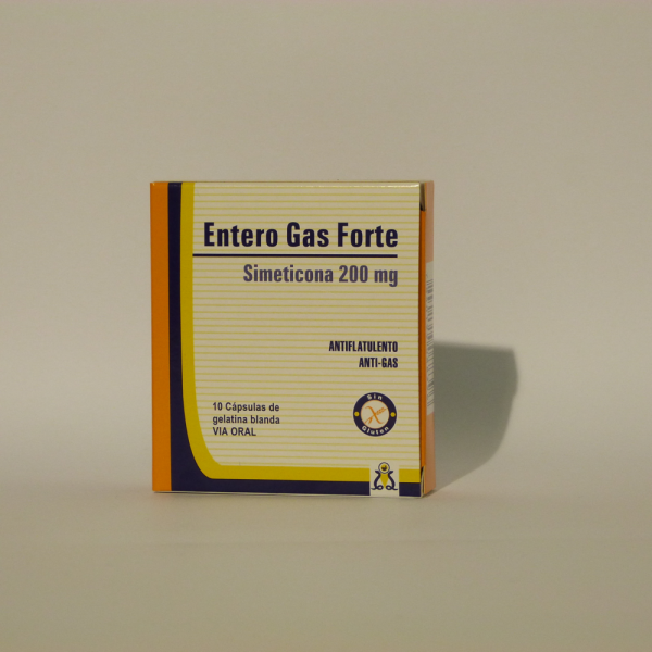 ENTERO GAS FORTE 200MG CAPS CAJA X 10