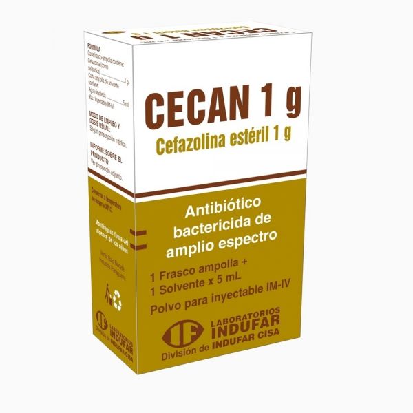 CECAN 1GR ENDOV AMPOLLA X 5ML