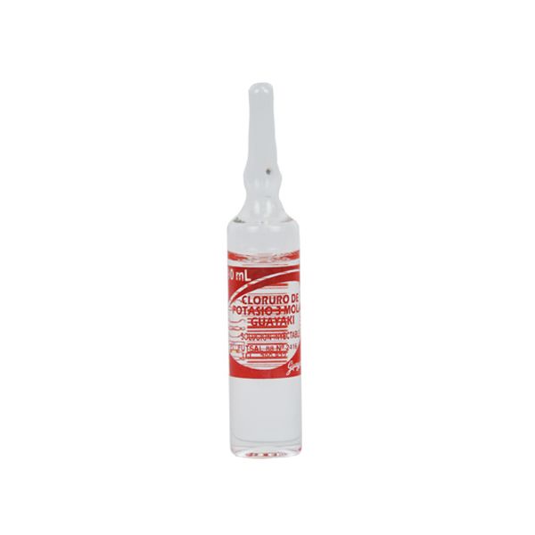 CLORURO D/POTASIO GUAYAKI 1 AMP. X 10 ML