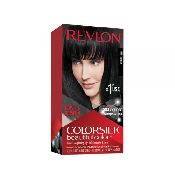 REVLON HAIR COLORSILK BLACK-1N-(7798-10)