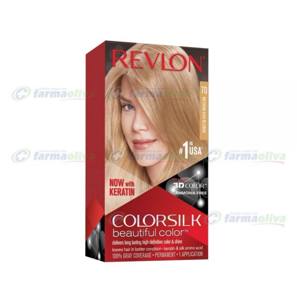 REVLON HAIR COLORSILK MEDIUM ASH BLONDE -7A