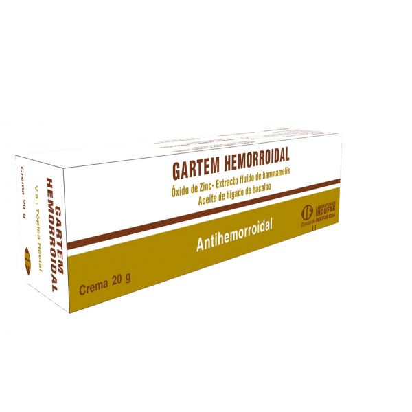 GARTEM HEMORROIDAL 0.25GR POM-H ENVASE X 20GR