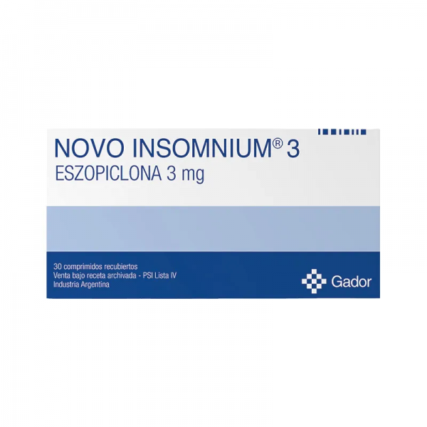 NOVO INSOMNIUM 3MG CAJA X 30 COMP