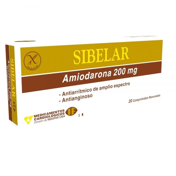 SIBELAR 200MG TABL. CAJA X 20
