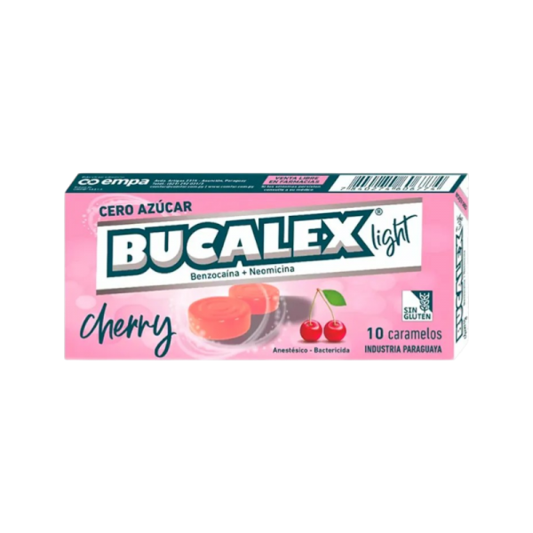 BUCALEX CHERRY LIGTH 3.5MG CARAM CAJA X 10