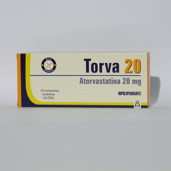 TORVA 20MG COMP. CAJA X 30