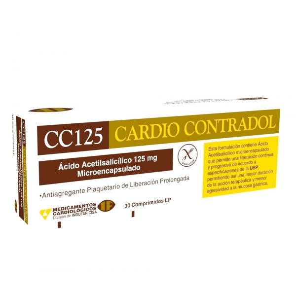CARDIO CONTRADOL LP 125MG CO-RAN CAJA X 30