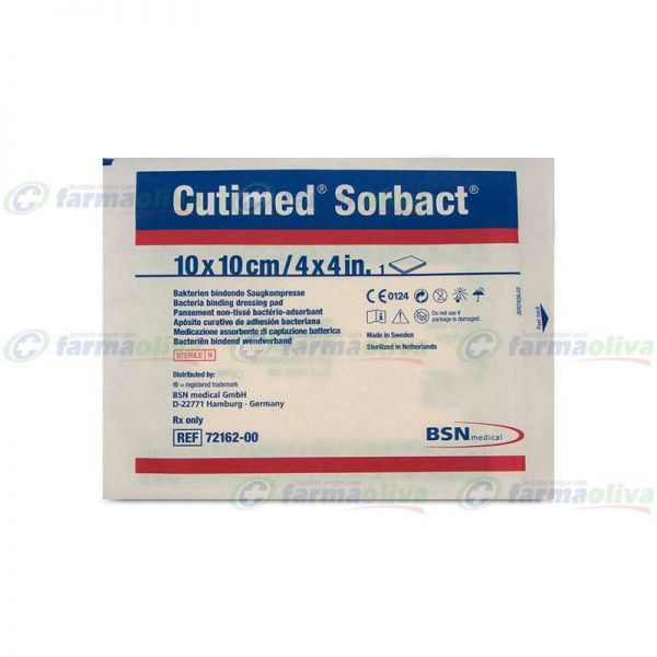 CUTIMED SORBACT COMPRESA. ABS 10 X 10 CM. DPM